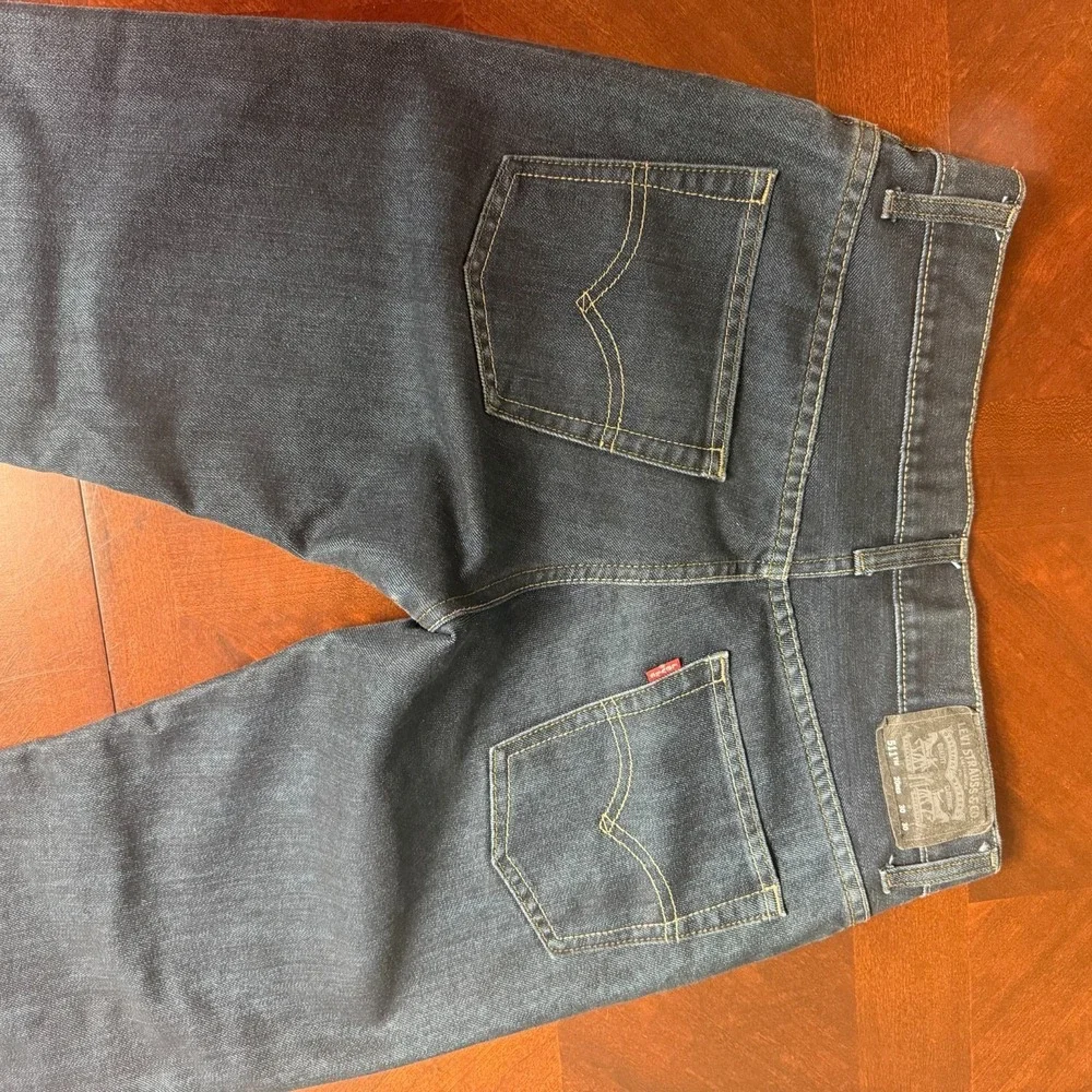 Levi's 511 Slim Fit Dark Wash Jeans Men's W30 L30‎ Straight Denim Pants